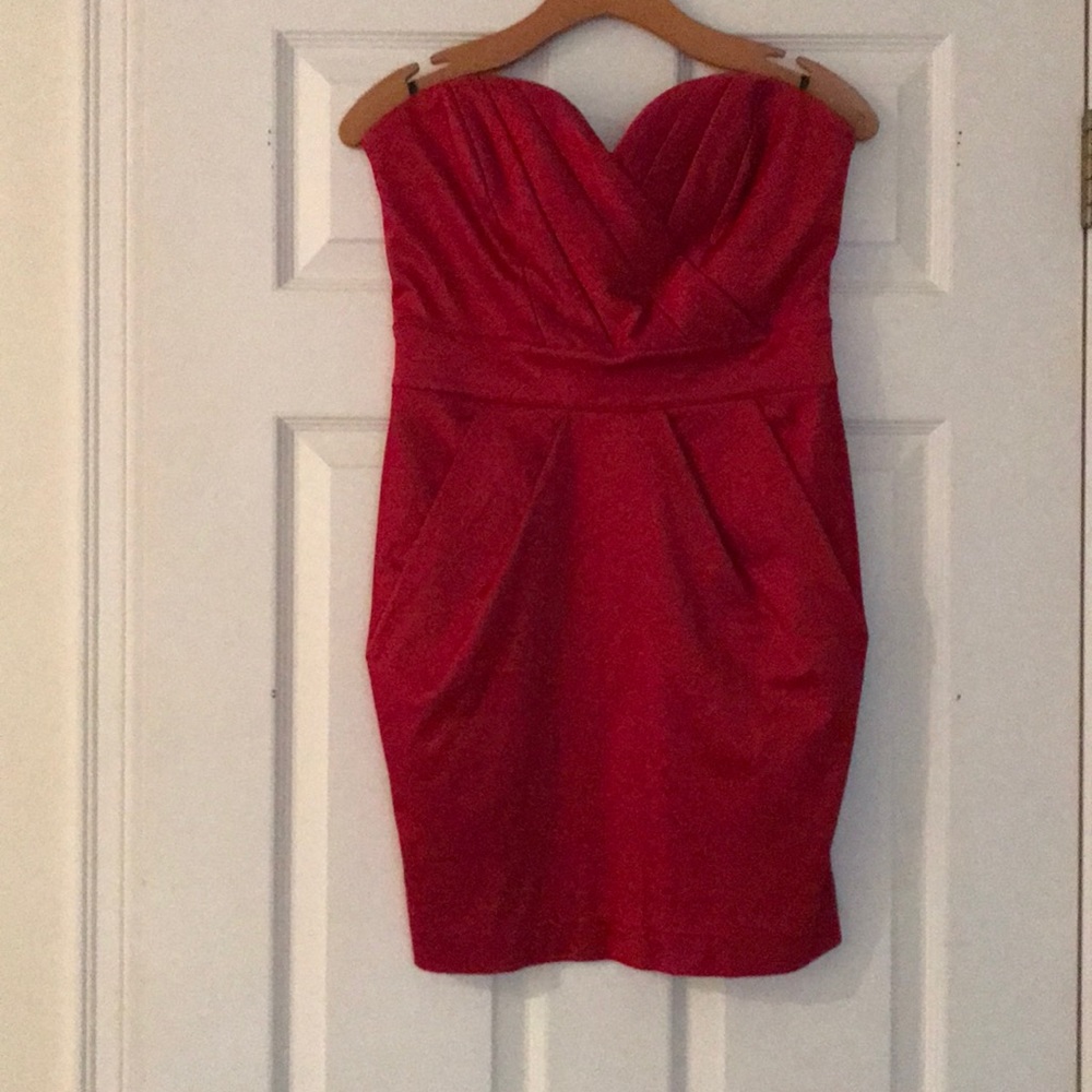 Bebe strapless mini dress